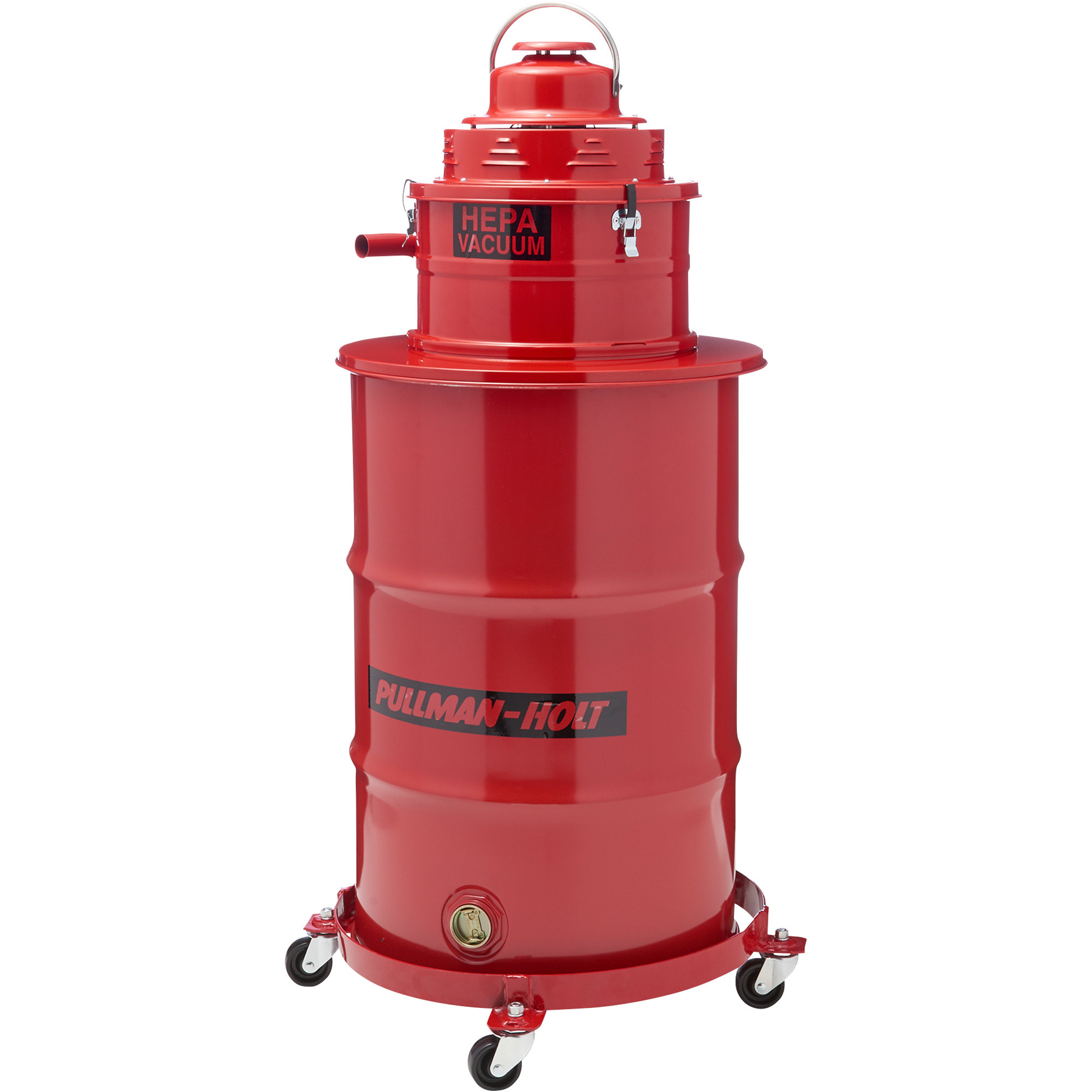Pullman-Holt Big Red Wet/Dry HEPA Drum Vacuum, 55 Gallon, 2 HP, Model# 967792401